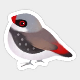 diamond firetail Sticker